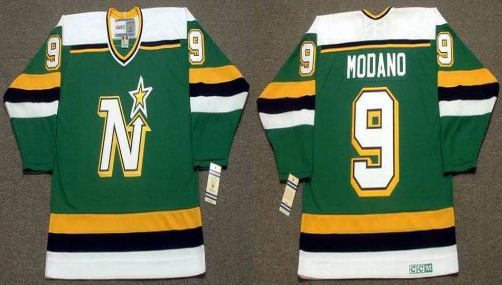 2019 Men Dallas Stars #9 Modano Green CCM NHL jerseys1